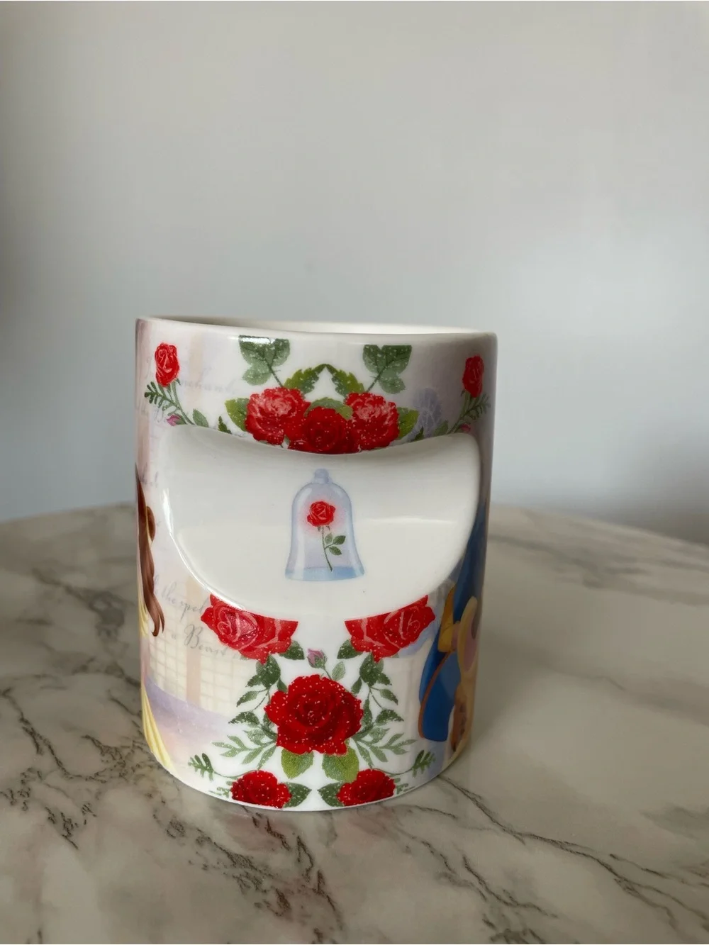 Disney Beauty & The Beast Belle & Prince Adam Ceramic Mug